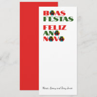Minimale Typografie Portugiesische Weihnachtsgrüße