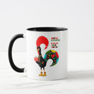 Minimale Typografie Weihnachten Portugiesische Grü Tasse