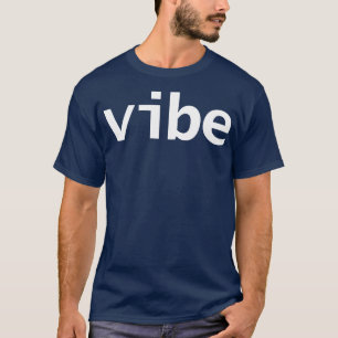 Minimale Typografie, weißer Text T-Shirt