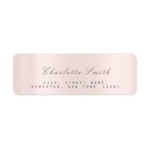 Minimale UAWG Pink Rose Blush Rücksendeadressen-Au