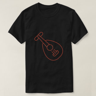 Minimale Ukulele-Musikliebhaber-T-Shirt. T-Shirt