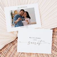 Minimale Ultraschall-Baby-Foto-Ankündigungskarte