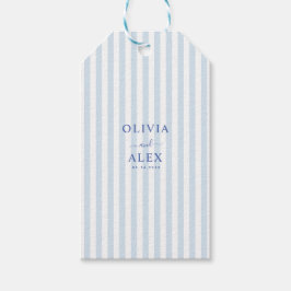 Minimale und schicke blaue französische personalis geschenkanhänger
