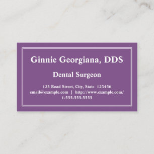 Minimale und Schlichte Dentalchirurgie-Visitenkart Visitenkarte