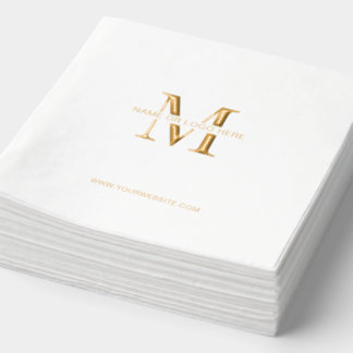 Minimale Unternehmens-Event-Geschäfts-Logo-Anpassu Servietten Mit Folie