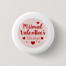 Minimale Valentinstag-Liebe-Typografie-Design | R