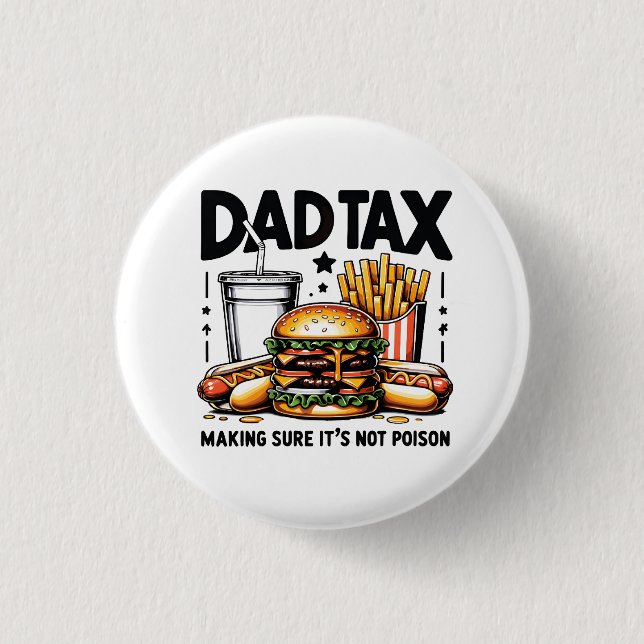 Minimale Vater Tax Food Icon Art Button (Vorderseite)