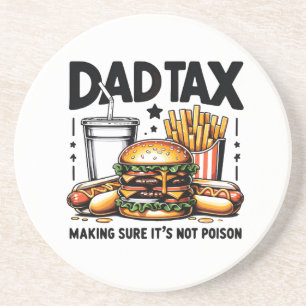 Minimale Vater Tax Food Icon Art Getränkeuntersetzer