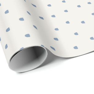 Minimale verstreute Kieselsteinblaumuster Geschenkpapier