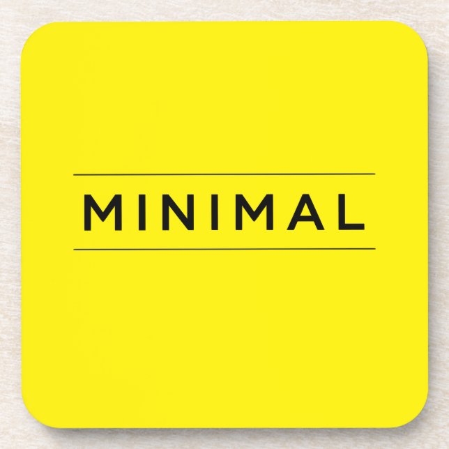 Minimale Vibes Getränkeuntersetzer (Vorderseite)