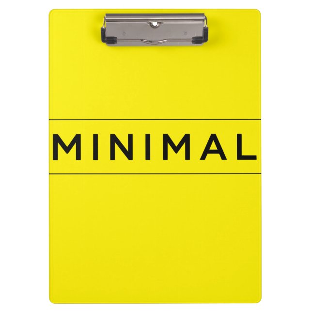 Minimale Vibes Klemmbrett (Vorderseite)