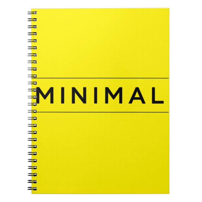 Minimale Vibes Notizblock (Vorderseite)