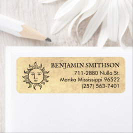 Minimale Vintage Sun Beige benutzerdefinierte Rück