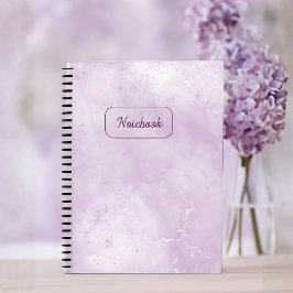 Minimale violette Marmor-Notizbuch Notizblock