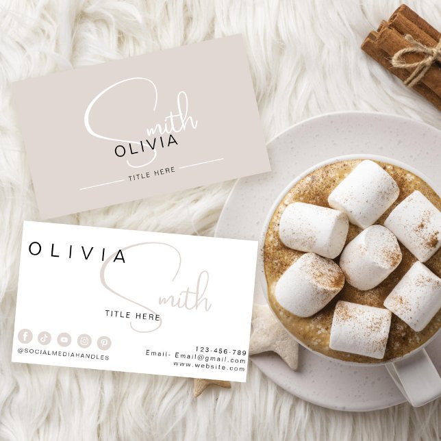 Minimale Visitenkarte für Visitenkarten (Von Creator hochgeladen)