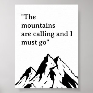 Minimale Wandkunst Poster Outdoor-Abenteuer