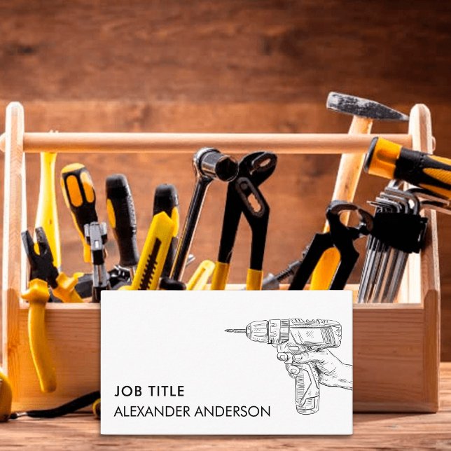 Minimale Wartung des Handyman Services-Tools Visitenkarte (Minimal Handyman Services Tool Maintenance Business Card)