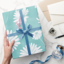 Minimale Wasserfarbmuster mit zarten blauen Minze-