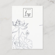 Minimale Wasserlilie Blumenmuster-Netzkettenanzeig