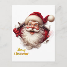 Minimale Weihnachts-Postkarte | Line Art Baum | Ka