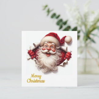 Minimale Weihnachts-Postkarte | Line Art | KalirA Feiertagskarte