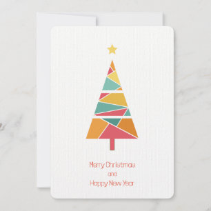 Minimale Weihnachtsbaumkarte