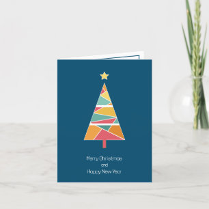Minimale Weihnachtsbaumkarte Dankeskarte