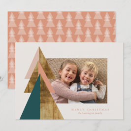 Minimale Weihnachtsbaumkarte Karte