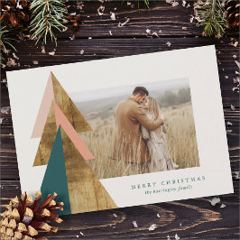 Minimale Weihnachtsbaumkarte Karte