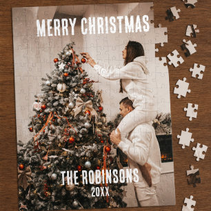 Minimale Weihnachtserinnerung für Paarfotos