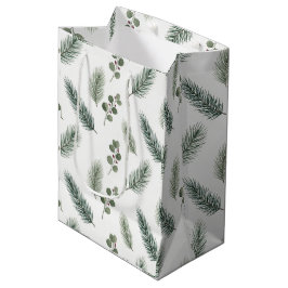 Minimale Weihnachtskiefern-Muster, Skandinavischer Mittlere Geschenktüte