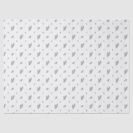 Minimale Weihnachtspattern, Kiefer, Beeren Seidenpapier