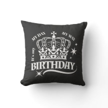Minimale weiße Krone-Birthday-Quote-Typografie