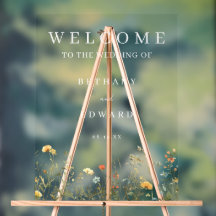 Minimale Wildblume Hochzeit
