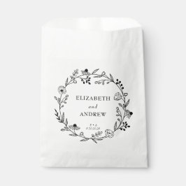 Minimale Wildblume | Wreath Wedding Geschenktütchen