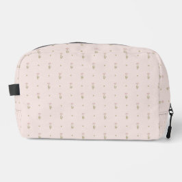 Minimale Wildblumenmuster mit Punkten Waschbeutel
