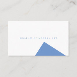 Minimale Winkelfront und solide Rückseite des Muse Visitenkarte