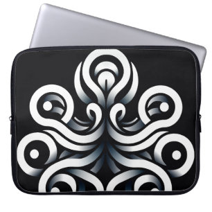 Minimale Zen Heilige Geometrische Mandala-Abstrakt Laptopschutzhülle