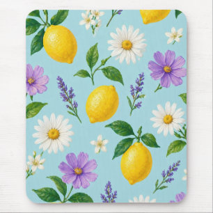 Minimale Zitronenblüten Mousepad