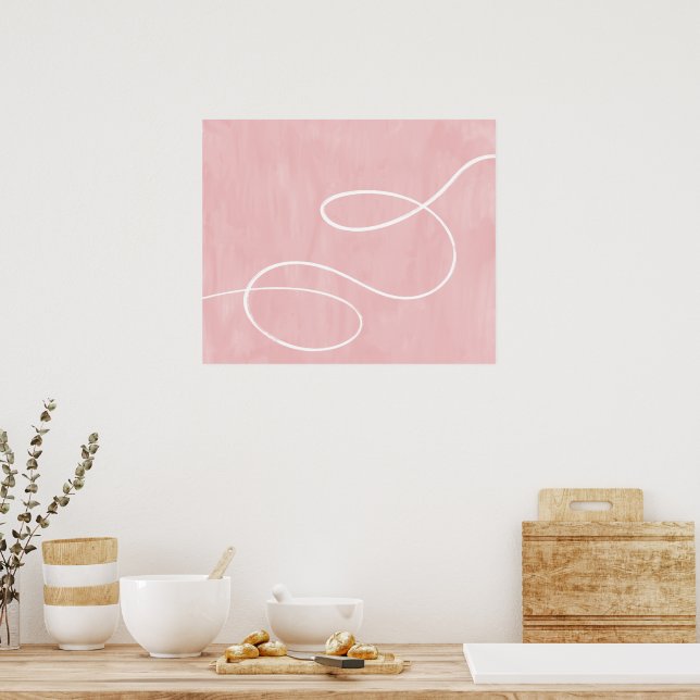 Minimaler Abstrakter Kunststil Poster (Küche)