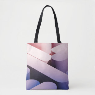 Minimaler abstrakter Spotup-Hintergrund. Blau und Tasche