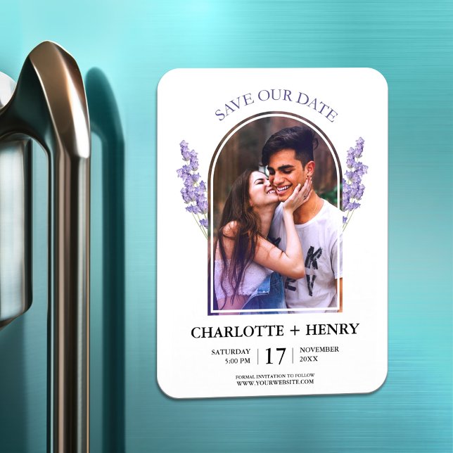 Minimaler Austausch der Save the Date flachen Foto Magnet (Von Creator hochgeladen)