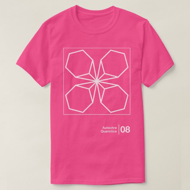 Minimaler Autechre-Entwurf eines grafischen Kunstw T-Shirt (Design vorne)