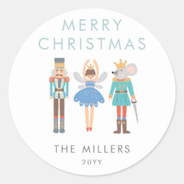 Minimaler Ballett-Minimalwert modern Runder Aufkleber