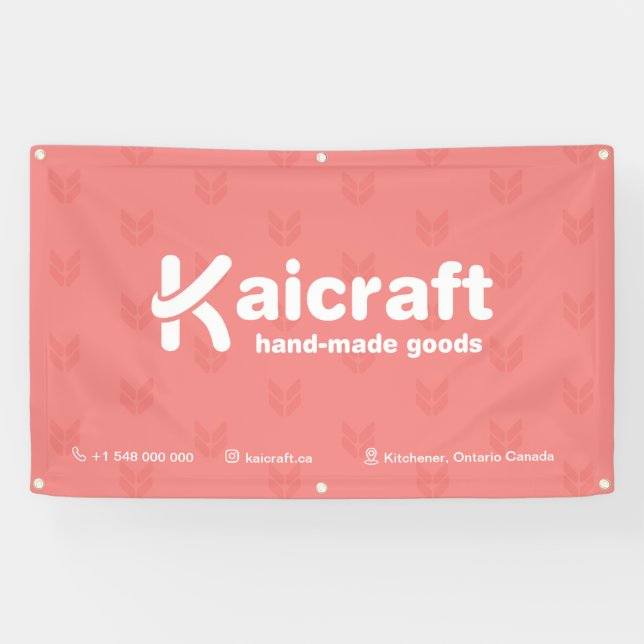 Minimaler Banner für Kunst und Handwerk (Horizontal)