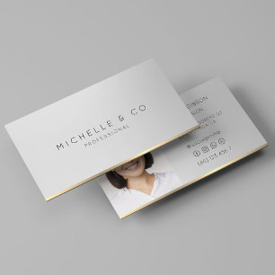Minimaler Beruflich Silver Imitats Gold Consultant Visitenkarte