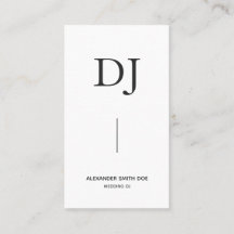 Minimaler Beruflicher Monogramm DJ