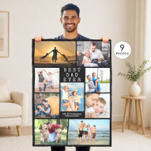 Minimaler BEST VATER EVER FotoCollage Personalisie