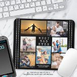 Minimaler BEST VATER EVER FotoCollage Personalisie Mousepad<br><div class="desc">Erstellen Sie mit einer Foto-Collage von 7 Bildern und Ihrem personalisierten Foto ein Keepake-Memory-Mauspad für den BEST VATER EVER. Wählen Sie zwischen Schriftart-Stilen und -Farben. Das Design verfügt über einen Imitat mit gehefteten Rahmen auf einem bearbeitbaren schwarzen Hintergrund. ÄNDERUNGEN: Der einfache, klassische Titel kann geändert werden und Sie können eine...</div>