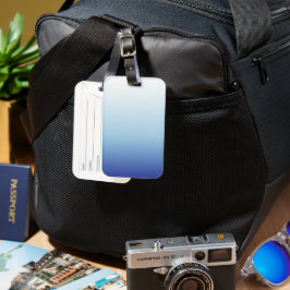 Minimaler Blauverlauf-Hintergrund Gepäckanhänger